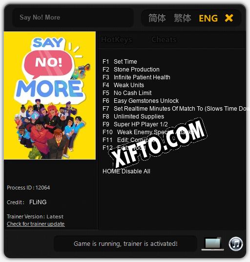 Say No! More: Трейнер +12 [v1.5]