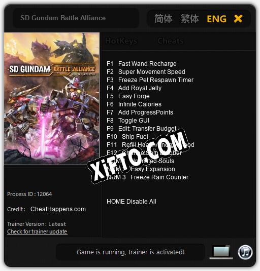 SD Gundam Battle Alliance: Читы, Трейнер +15 [CheatHappens.com]