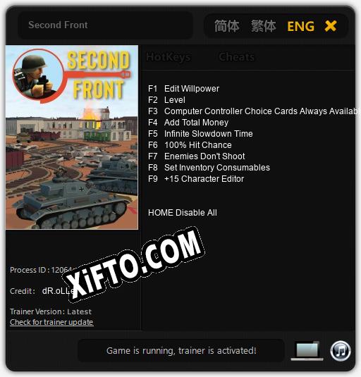 Трейнер для Second Front [v1.0.1]