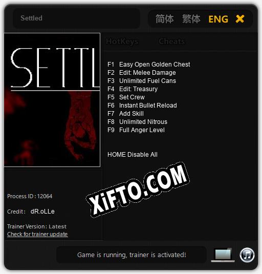 Settled: ТРЕЙНЕР И ЧИТЫ (V1.0.80)