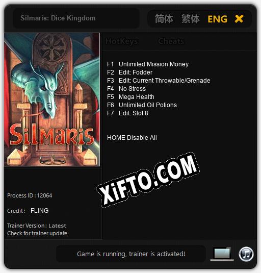 Трейнер для Silmaris: Dice Kingdom [v1.0.4]