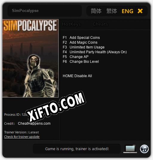 SimPocalypse: ТРЕЙНЕР И ЧИТЫ (V1.0.67)