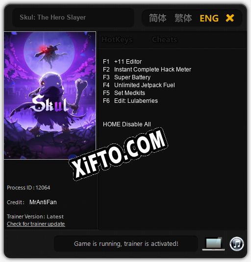 Skul: The Hero Slayer: ТРЕЙНЕР И ЧИТЫ (V1.0.83)