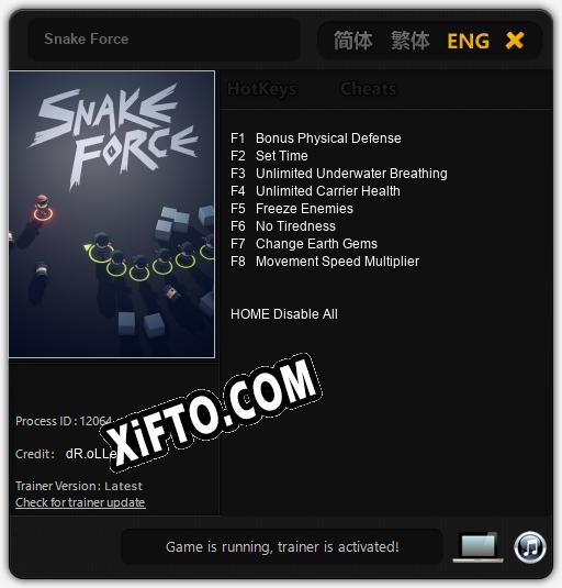 Трейнер для Snake Force [v1.0.3]