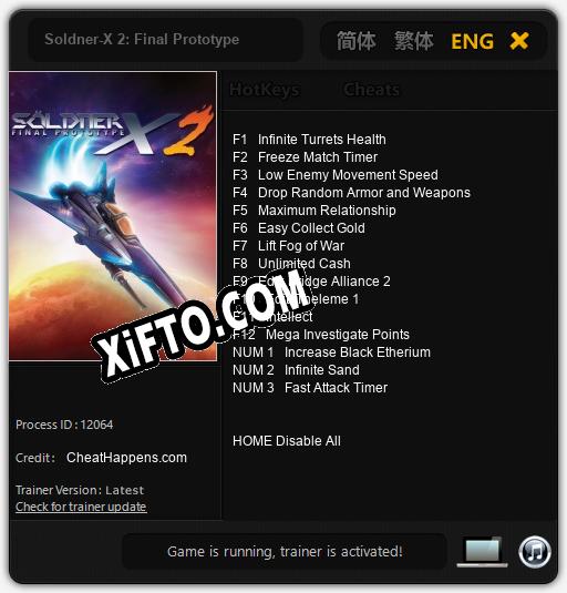 Трейнер для Soldner-X 2: Final Prototype [v1.0.2]