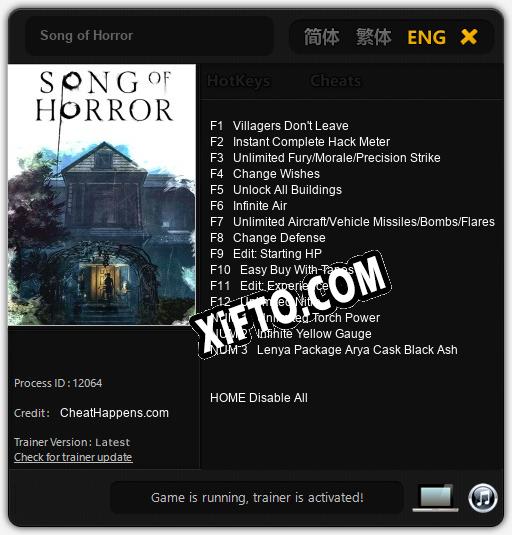 Song of Horror: ТРЕЙНЕР И ЧИТЫ (V1.0.26)