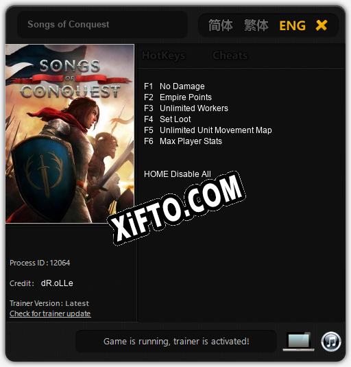 Songs of Conquest: Трейнер +6 [v1.8]
