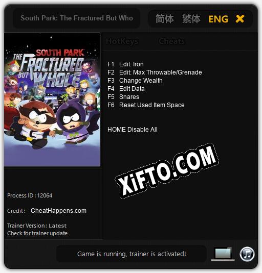 South Park: The Fractured But Whole: Читы, Трейнер +6 [CheatHappens.com]