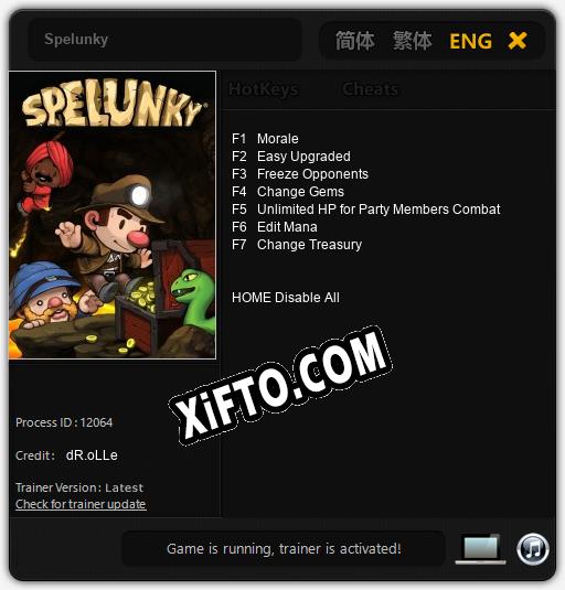 Spelunky: Читы, Трейнер +7 [dR.oLLe]