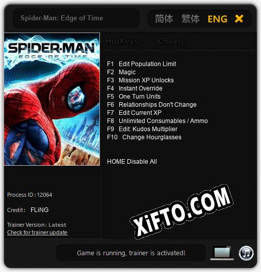 Spider-Man: Edge of Time: Читы, Трейнер +10 [FLiNG]