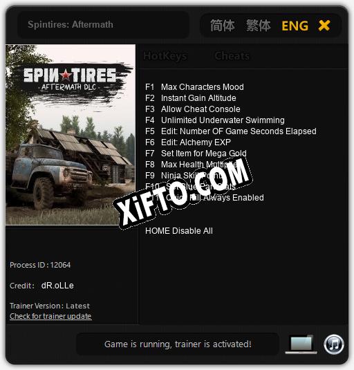 Spintires: Aftermath: Читы, Трейнер +11 [dR.oLLe]