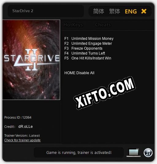 Трейнер для StarDrive 2 [v1.0.7]