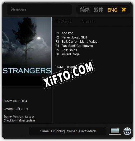 Strangers: Трейнер +6 [v1.8]