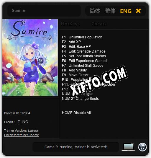 Sumire: Трейнер +14 [v1.2]