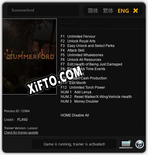 Summerford: Трейнер +15 [v1.8]