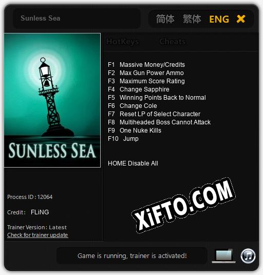 Трейнер для Sunless Sea [v1.0.9]