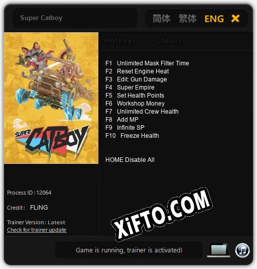 Трейнер для Super Catboy [v1.0.1]