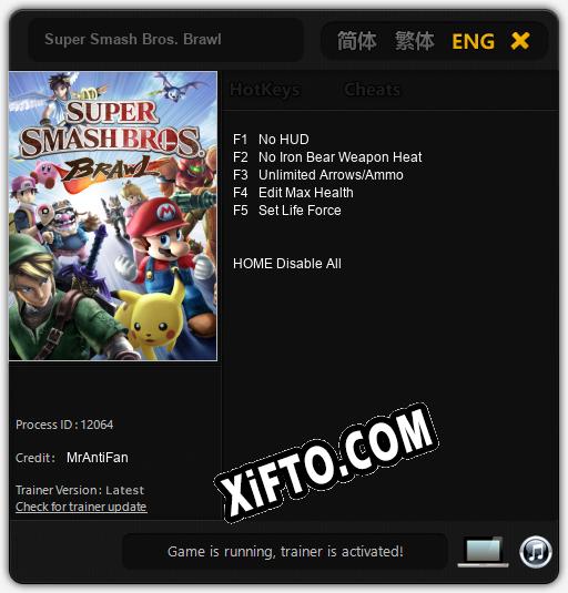 Super Smash Bros. Brawl: Трейнер +5 [v1.1]