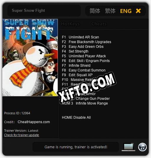 Super Snow Fight: Читы, Трейнер +15 [CheatHappens.com]