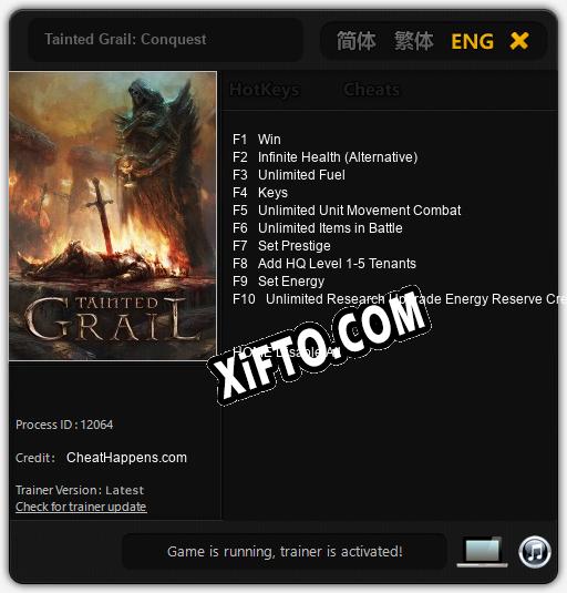 Tainted Grail: Conquest: ТРЕЙНЕР И ЧИТЫ (V1.0.9)