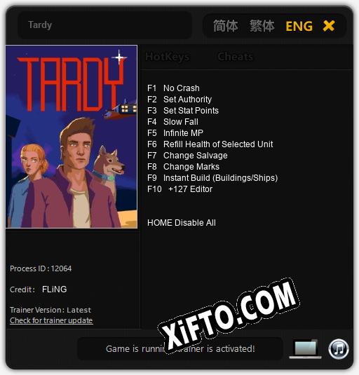 Tardy: ТРЕЙНЕР И ЧИТЫ (V1.0.57)