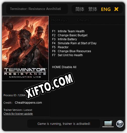 Трейнер для Terminator: Resistance Annihilation Line [v1.0.2]