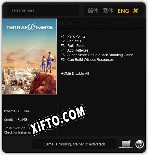 Terraformers: Трейнер +6 [v1.9]