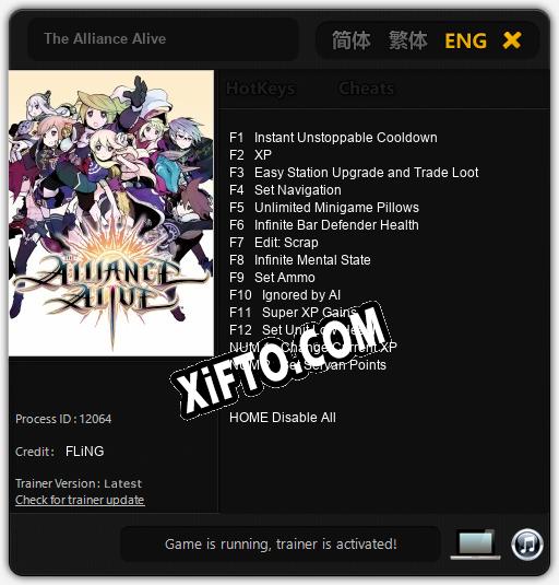 The Alliance Alive: Трейнер +14 [v1.8]