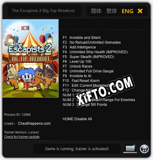 The Escapists 2 Big Top Breakout: ТРЕЙНЕР И ЧИТЫ (V1.0.96)