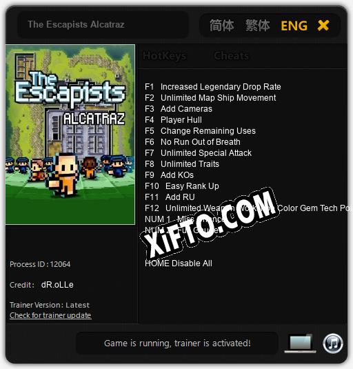 The Escapists Alcatraz: Читы, Трейнер +14 [dR.oLLe]