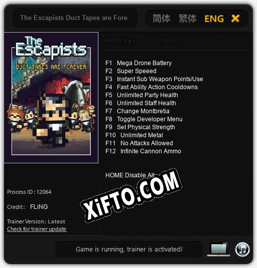 The Escapists Duct Tapes are Forever: Читы, Трейнер +12 [FLiNG]