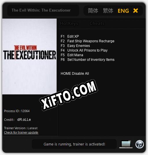 The Evil Within: The Executioner: Трейнер +6 [v1.8]