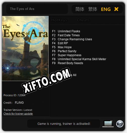 The Eyes of Ara: Читы, Трейнер +9 [FLiNG]
