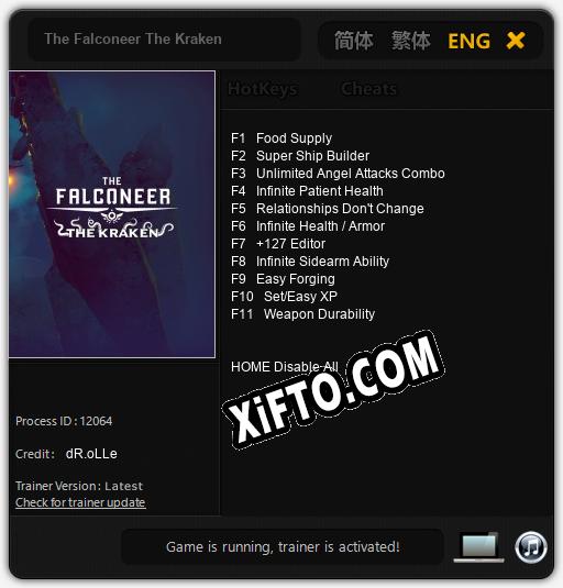 Трейнер для The Falconeer The Kraken [v1.0.4]
