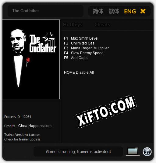 Трейнер для The Godfather [v1.0.7]