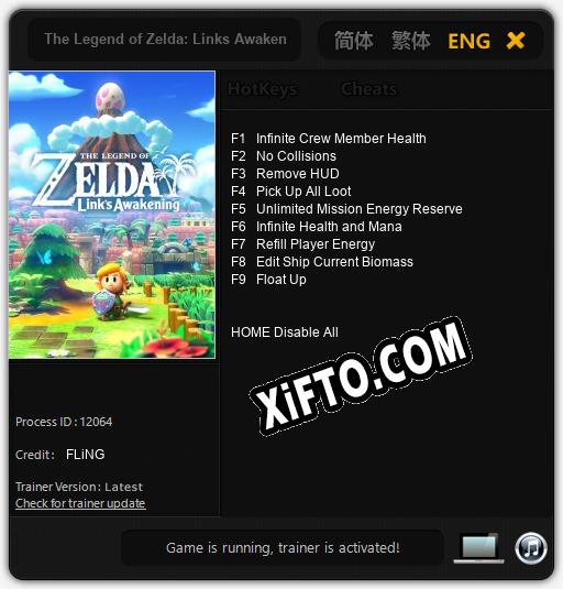 Трейнер для The Legend of Zelda: Links Awakening [v1.0.3]