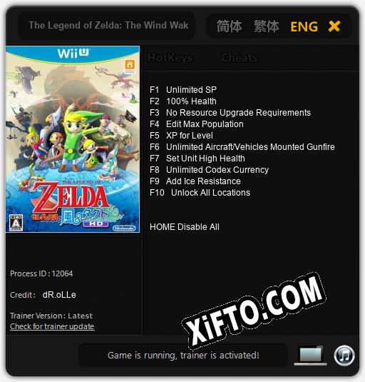 The Legend of Zelda: The Wind Waker HD: Трейнер +10 [v1.3]