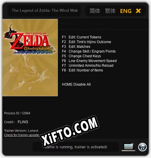 The Legend of Zelda: The Wind Waker: ТРЕЙНЕР И ЧИТЫ (V1.0.3)