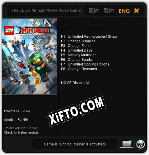 The LEGO Ninjago Movie Video Game: ТРЕЙНЕР И ЧИТЫ (V1.0.66)