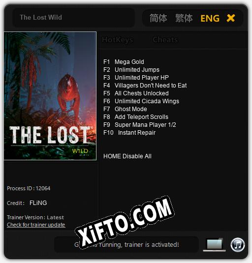 Трейнер для The Lost Wild [v1.0.2]