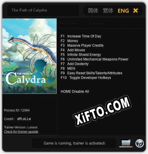 Трейнер для The Path of Calydra [v1.0.1]