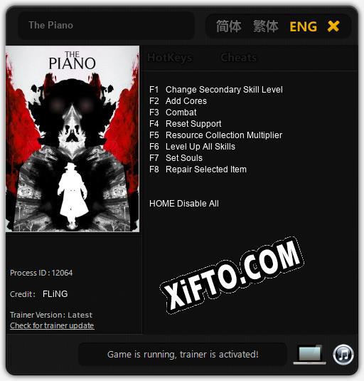 The Piano: Читы, Трейнер +8 [FLiNG]