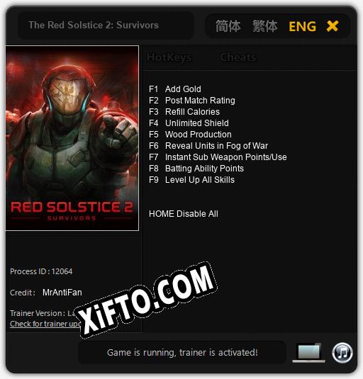 The Red Solstice 2: Survivors: Читы, Трейнер +9 [MrAntiFan]