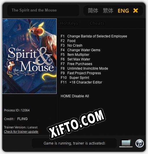 The Spirit and the Mouse: Читы, Трейнер +11 [FLiNG]