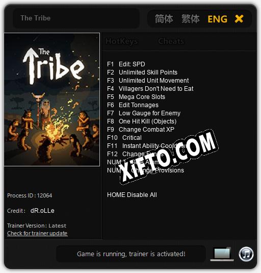 The Tribe: ТРЕЙНЕР И ЧИТЫ (V1.0.72)
