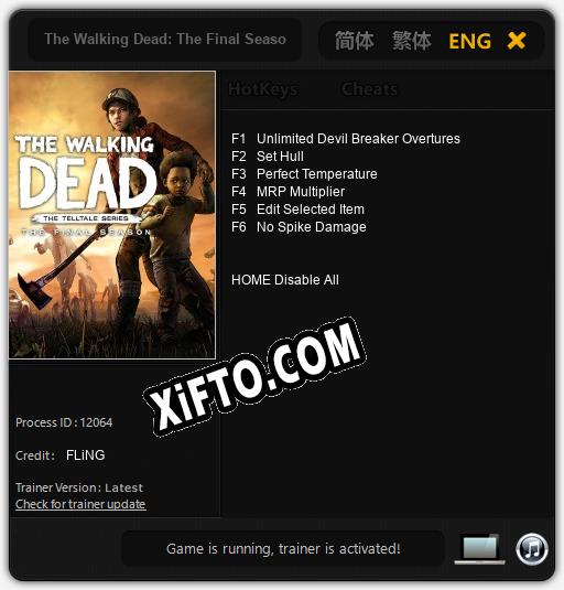 The Walking Dead: The Final Season: Читы, Трейнер +6 [FLiNG]