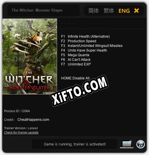 Трейнер для The Witcher: Monster Slayer [v1.0.9]