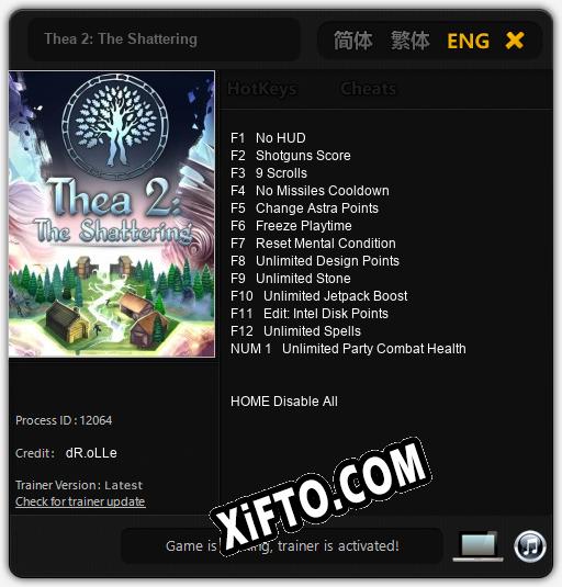 Thea 2: The Shattering: Читы, Трейнер +13 [dR.oLLe]