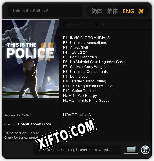 This Is the Police 2: Трейнер +14 [v1.1]