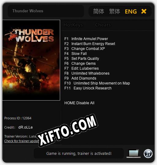 Thunder Wolves: Трейнер +11 [v1.5]
